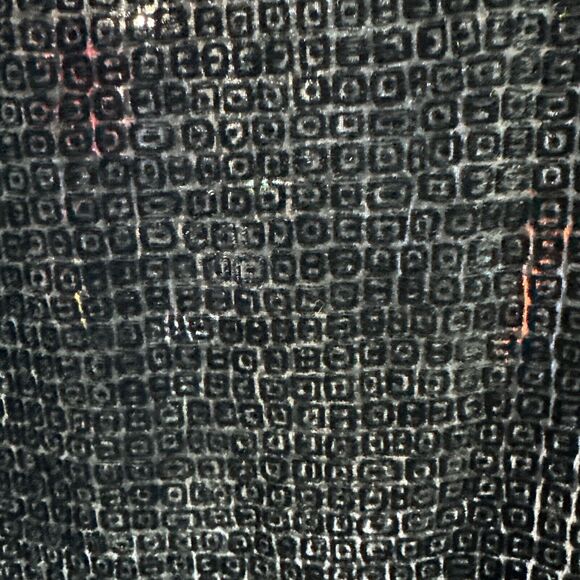 Eileen Fisher Petites Shirt Small PS Black Burnout Velvet Geometric Whimsygoth - Picture 3 of 8